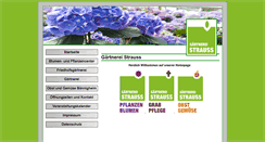 Desktop Screenshot of gaertnerei-strauss.de